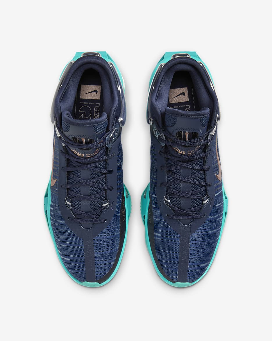 Nike zoom basketball shoes blue best sale